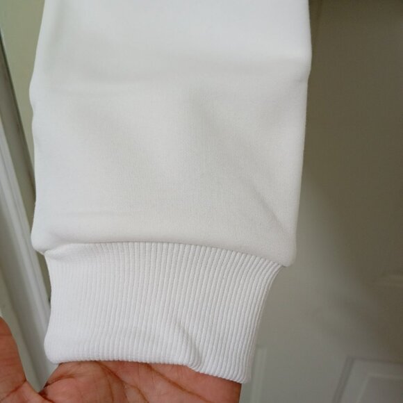 EQYL Set Sweatshirt And Sports Bras Crewneck Black And White Womens Size XL - Picture 6 of 12